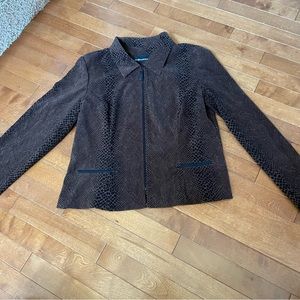 Sag Harbor Dress Printed Zip Up Dress Top